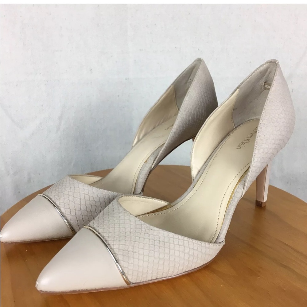 Calvin Klein Nanuet cream leather shoes